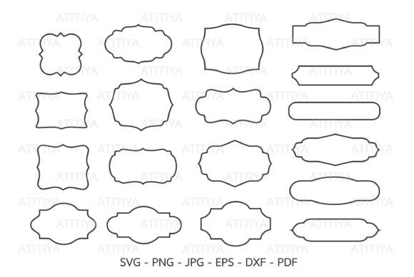 18 Vintage Frames, Decorative Frames: A Graphic Design Asset for Crafters