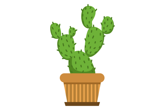 Cactus in Decorative Pot: A Versatile Graphic for Modern Blog Design