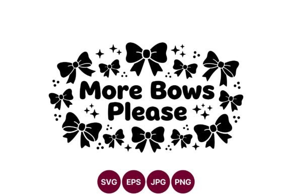 Cute Bow Decorative Clipart for Cricut and Handmade Projects