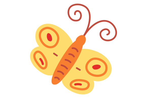Cute Butterfly Drawing: A Versatile Graphic for Summer-Themed Content