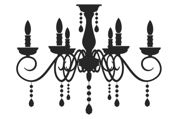 Decorative Candelabra Light Graphics for Local Business Branding