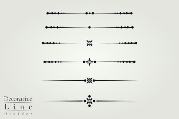 Decorative Fancy Line Divider Vector Art: A Freebie for Professional Branding