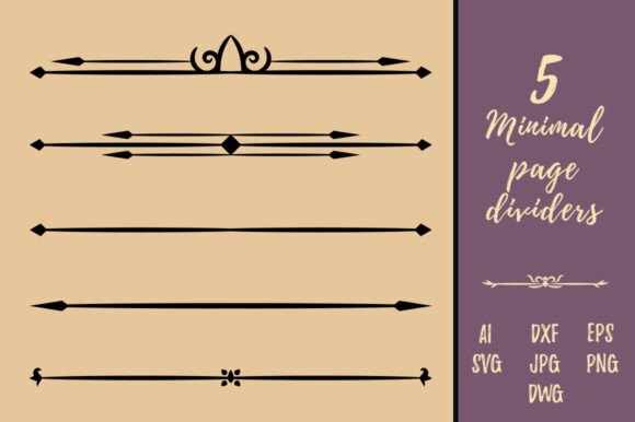 Decorative Minimal Page Divider Arrows: A Graphics Review for Digital Sellers
