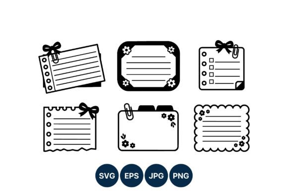 Decorative Note Cards with Bows: A Polished Graphic Design Asset for Creative Projects