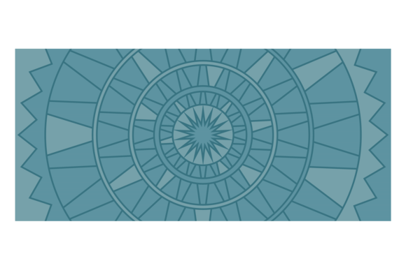 Geometric Blue Radial Background for Graphics and Illustrations