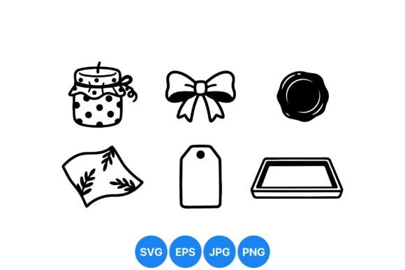 Hand Drawn Decorative Clipart Set: A Versatile Graphic Design Asset for Branding