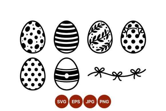 Hand Drawn Easter Eggs with Decorative: A Versatile Graphic Design Asset for Spring Campaigns