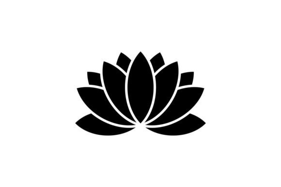 Lotus Flower Silhouette: A Versatile Graphic for Handmade Creations