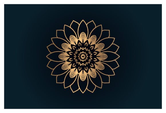 Luxury Mandala Design Decorative Element: A Versatile Graphic for Crafters