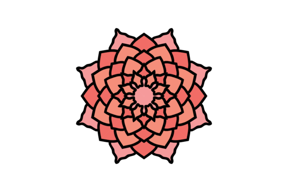 Mandala Pattern Decorative Beauty: A Graphic Design Asset for Creative Projects