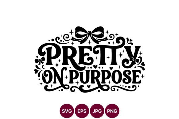 Pretty on Purpose: A Whimsical Graphic Design Asset for Local Branding