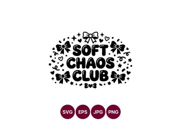 Soft Chaos Club Decorative SVG: A Playful Graphic Design Asset for Content Creators