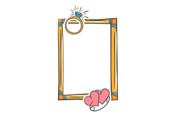 Wedding Photo Decorative Doodle Frame Review for Real Projects